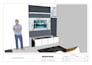 create custom interior elements, TV wall, partition, etc